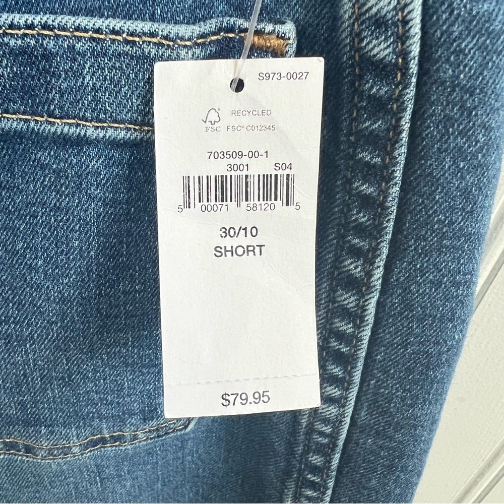 GAP High Rise Flare Jeans Women’s Size 30/10 Short Medium Indigo Wash NEW - Picture 4 of 8